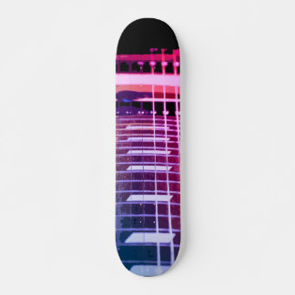 Design des elektrischen Gitarrenbildes Skateboard