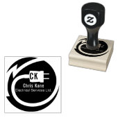 Design des elektrischen Logos Gummistempel (Stempel)