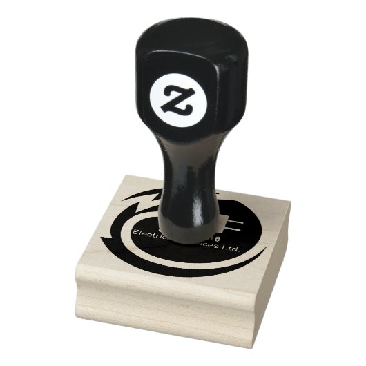 Design des elektrischen Logos Gummistempel (Stempel)