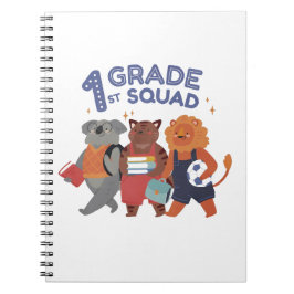 Design des ersten Squad-Süßen Tiers Notizblock