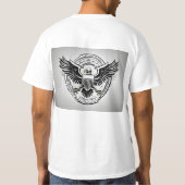Design des ersten T - Shirt: Hintergrund der US-Fl T-Shirt (Rückseite)