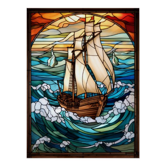 Design des Fensters "Hochschiff" Poster (Vorderseite)