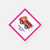 Design des Feuerwehrführers Motor des Rotfeuerwehr Serviette (Ecke)