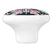 Design des Floral Kaleidoskop Keramikknauf (Seitenansicht)