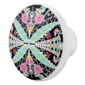 Design des Floral Kaleidoskop Keramikknauf (Rechts)