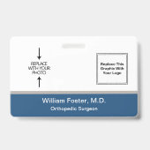 Design des Fotos für Ärzte Ausweis (Vorderseite)