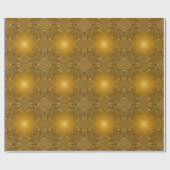 Design des Fraktals aus Gold Geschenkpapier (Flach)