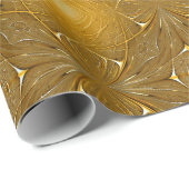 Design des Fraktals aus Gold Geschenkpapier (Rolleneckpunkt)