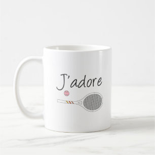 Design des französischen Chic J'adore Tennis Playe Kaffeetasse