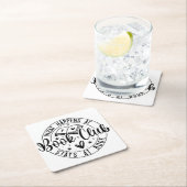 Design des Fun Book Club Rechteckiger Pappuntersetzer (Vor Ort)