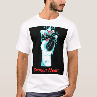 Design des gebrochenen Herz-T - Shirt