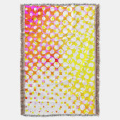 Design des gelb-rosa Musters Decke (Vorderseite Vertikal)
