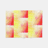 Design des gelb-rosa Musters Fleecedecke (Vorderseite (Horizontal))