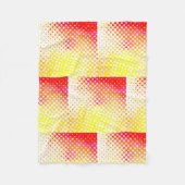 Design des gelb-rosa Musters Fleecedecke (Vorderseite)