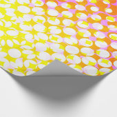 Design des gelb-rosa Musters Geschenkpapier (Ecke)