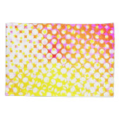 Design des gelb-rosa Musters Kissenbezug (Rückseite)