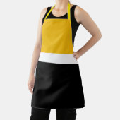 Design des gelben, weißen Schwarz-Farbblockes Schürze (InSitu)