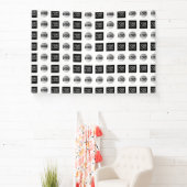 Design des geometrischen 2 Logo-Musters Banner (InSitu)