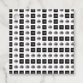 Design des geometrischen 2 Logo-Musters Geschenkanhänger