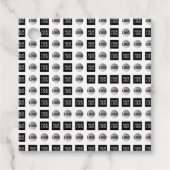 Design des geometrischen 2 Logo-Musters Geschenkanhänger (Vorderseite)