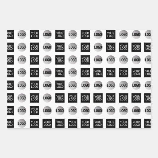 Design des geometrischen 2 Logo-Musters Geschenkpapier Set (Vorderseite 2)