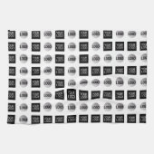 Design des geometrischen 2 Logo-Musters Geschirrtuch (Horizontal)