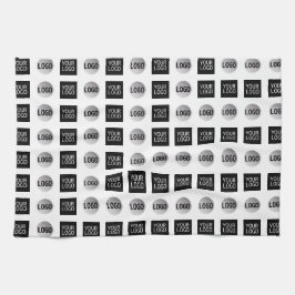 Design des geometrischen 2 Logo-Musters Geschirrtuch