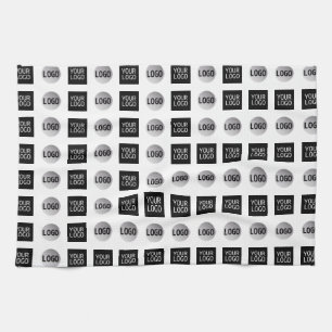 Design des geometrischen 2 Logo-Musters Geschirrtuch