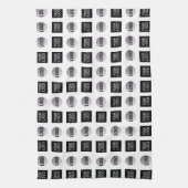 Design des geometrischen 2 Logo-Musters Geschirrtuch (Vertikal)