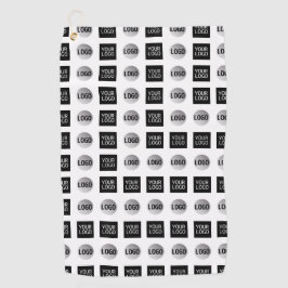 Design des geometrischen 2 Logo-Musters Golfhandtuch