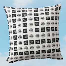 Design des geometrischen 2 Logo-Musters Kissen