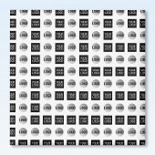 Design des geometrischen 2 Logo-Musters Magnet