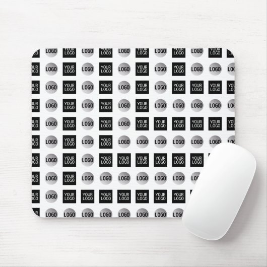 Design des geometrischen 2 Logo-Musters Mousepad (Mit Mouse)