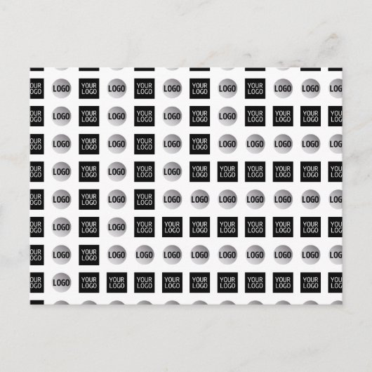 Design des geometrischen 2 Logo-Musters Postkarte (Vorderseite)