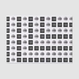 Design des geometrischen 2 Logo-Musters Seidenpapier