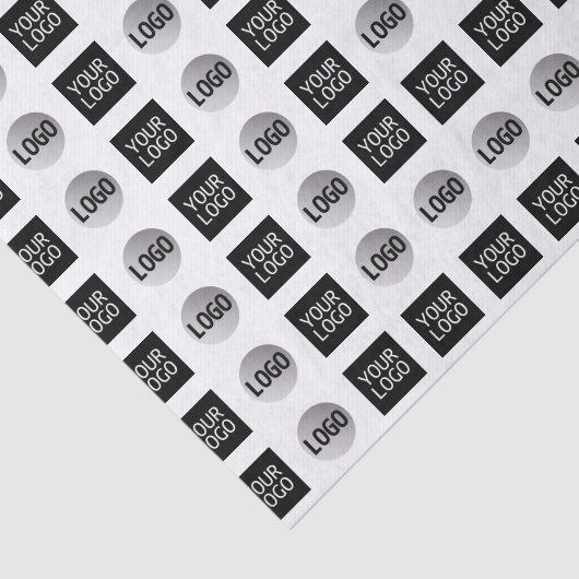 Design des geometrischen 2 Logo-Musters Seidenpapier (Ausschnitt)