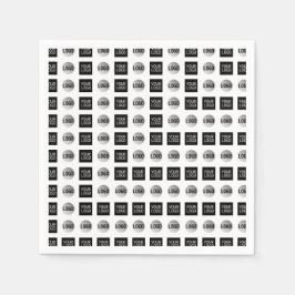 Design des geometrischen 2 Logo-Musters Serviette