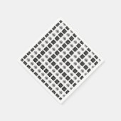 Design des geometrischen 2 Logo-Musters Serviette (Ecke)