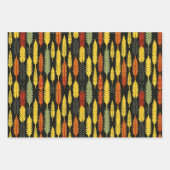 Design des geometrischen Musters für natives Harve Geschenkpapier Set (Vorderseite 3)