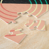 Design des geometrischen Retromusters Puzzle (Seite)