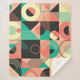 Design des geometrischen Retromusters Sherpadecke