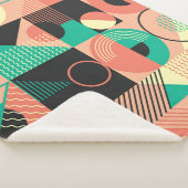 Design des geometrischen Retromusters Sherpadecke (3/4)