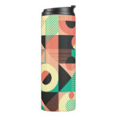 Design des geometrischen Retromusters Thermosbecher (Nach links gedreht)