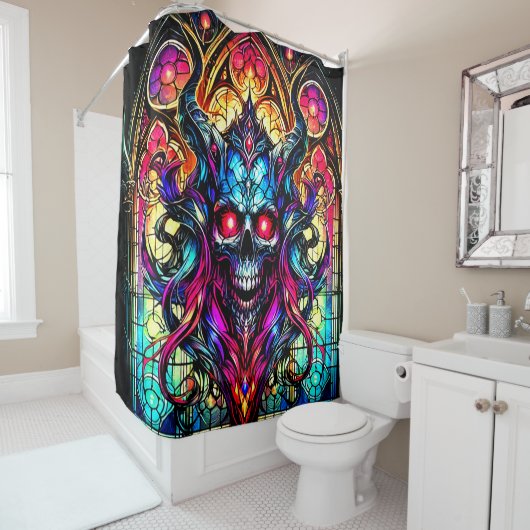 Design des gestetteten Glases Duschvorhang (Beispiel)