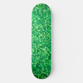 Design des Glitzer für hübsche, helle grüne Imitat Skateboard