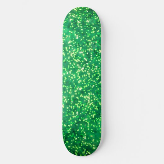 Design des Glitzer für hübsche, helle grüne Imitat Skateboard (Vorderseite)