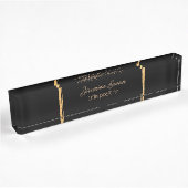 Design des Gold Glitzer Namensplakette