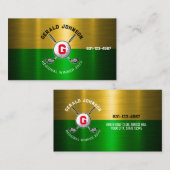 Design des Golftalls für Monogramm Visitenkarte (Vorne/Hinten)