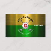 Design des Golftalls für Monogramm Visitenkarte (Vorderseite)