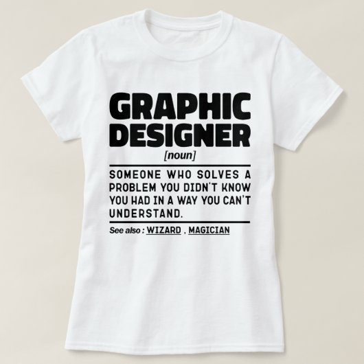 Design des Grafikdesigners Noun Beruflich Creator T-Shirt (Design vorne)